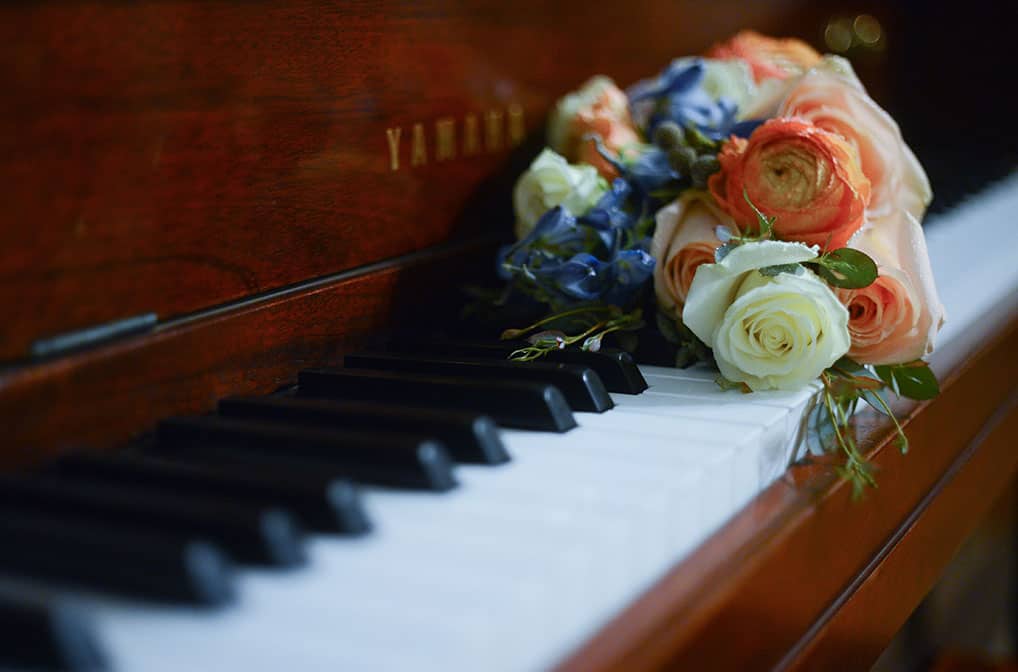 Flowers On Piano